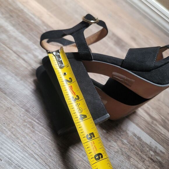 ASOS Womens 6 Black Suede Leather Ankle Strap Heel - Picture 8 of 8